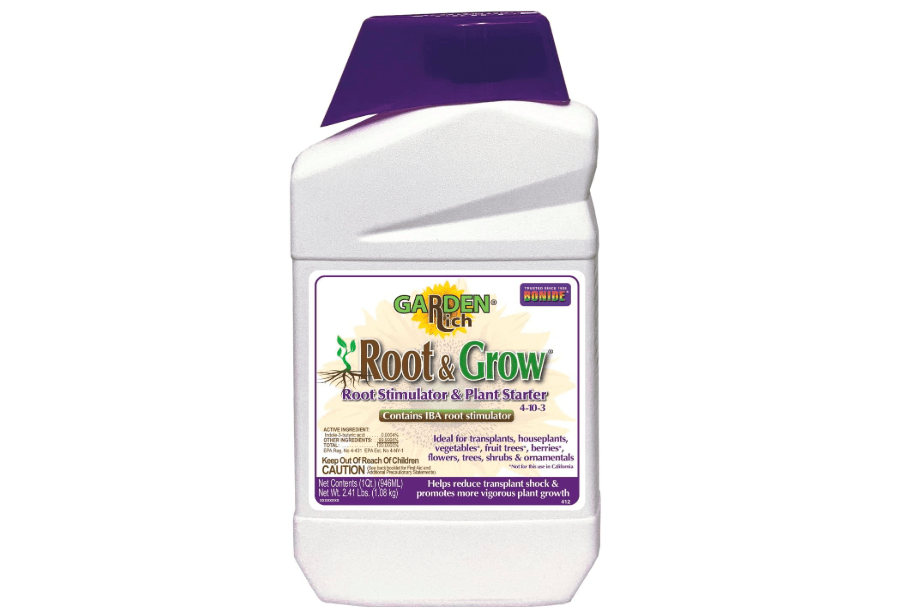 Bonide Garden Rich Root & Grow Root Stimulator & Plant Starter | 32 oz Concentrate, 4-10-3 Fertilizer For Transplanting