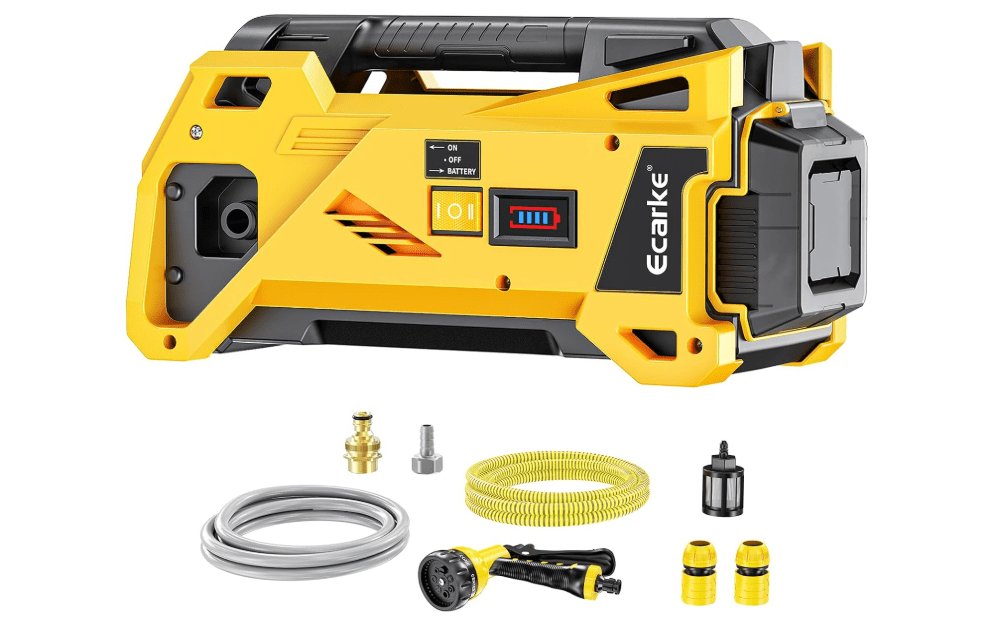 Ecarke Water Transfer Pump 9.6GPM Compatible with Dewalt 20V Battery (Tool Only), Cordless Battery Powered Pond Pumps, Portable Self-Priming