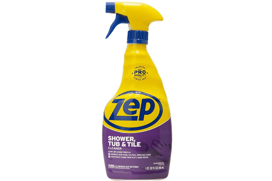 Zep Shower Tub and Tile Cleaner - 32 oz (Pack of 1) - ZUSTT32PF | An Acidic, Scrub Free Formula To Dissolve Many Common Water-Related Bathroom Stains