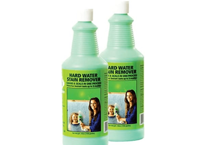 Bio Clean: Eco Friendly Hard Water Stain Remover (40oz Large). Pack of 2 | Multipurpose Cleaner for Bathroom & Kitchen, Eco-friendly, Removes Soap Scum,