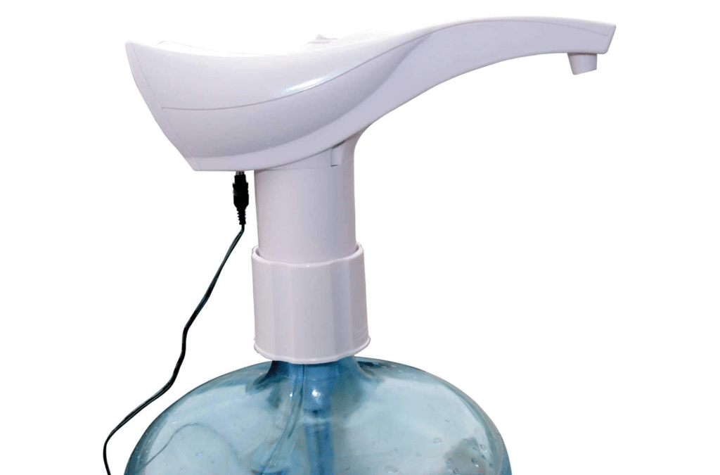 TERA PUMP Versatile Electric or Battery Powered Water Bottle Pump, 5 Gallon Dispenser Electric Dispenser for 2-Gal to 6-Gal Water Bottles