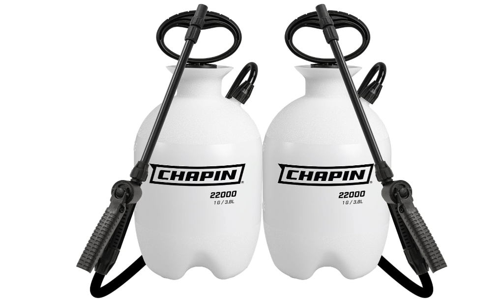 CHAPIN 22000 1-Gallon Pump Sprayer for Lawn, Garden & Weeds, 2-Pack | Two easy-fill sprayers for everyday lawn and garden care, with adjustable