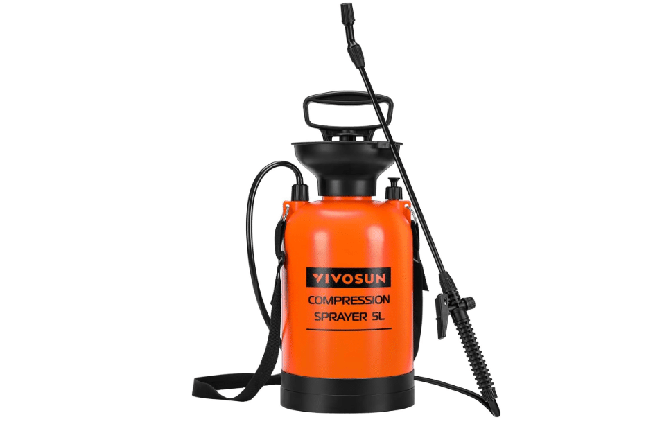 VIVOSUN 1.35-Gallon Pump Pressure Sprayer | Lawn & Garden Water Sprayer with Adjustable Shoulder Strap, for Spraying Plants, Garden Watering