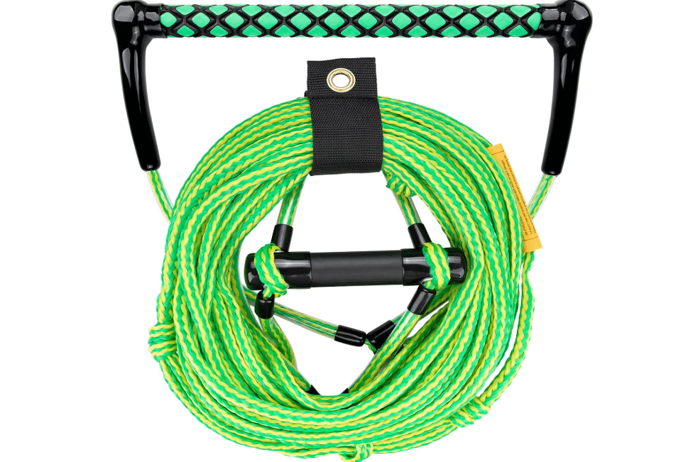 OBCURSCO 75FT Wakeboard Rope with EVA Handle, Water Ski Lines, Kneeboard | 4-Section Line with EVA Handle; low-stretch tow feel; for wakeboard