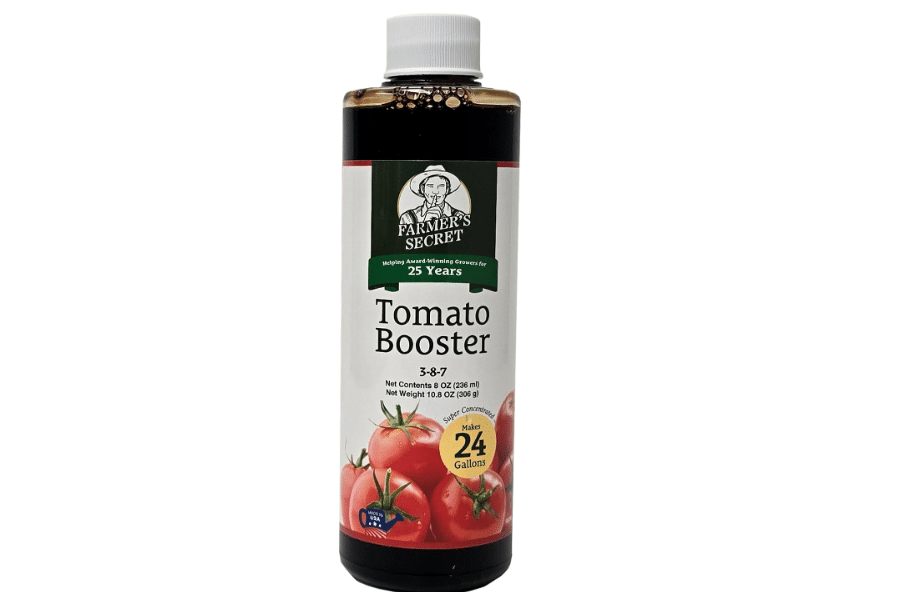 armer's Secret Tomato Booster Fertilizer - Super Concentrated - 3:8:7 Ratio Fortified with Humic Acid, Iron and Calcium - Grow More Tomatoes