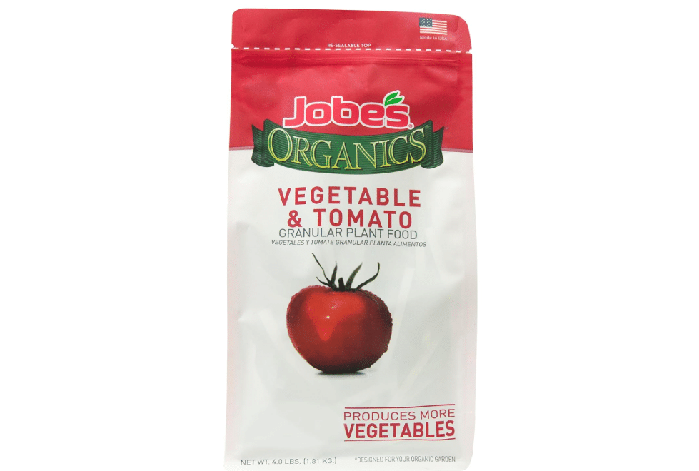 Jobe’s Organics Granular Garden Fertilizer, Easy Plant Care Fertilizer for Vegetable Gardens and Tomato Plants, 4 lbs Bag