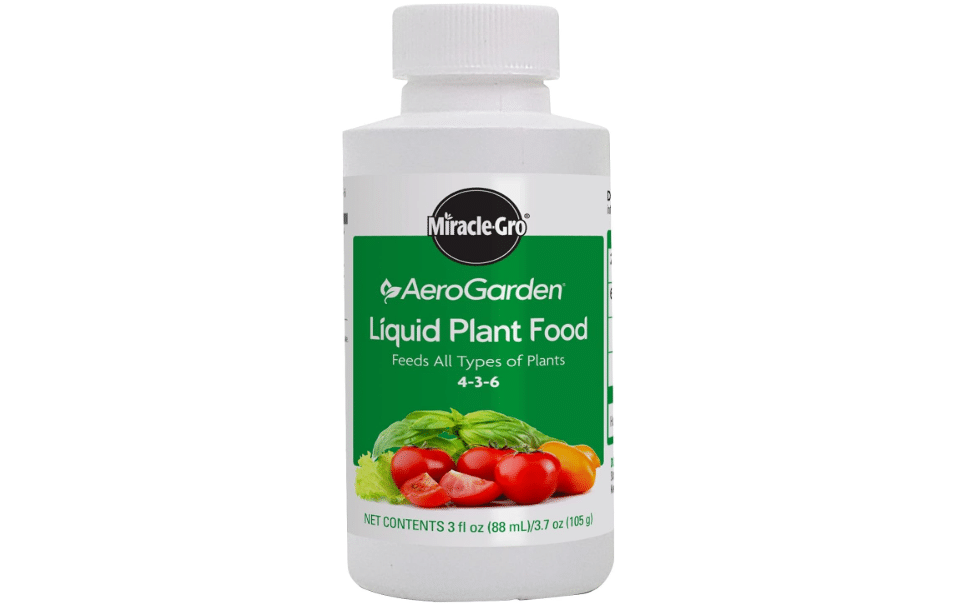 Miracle-Gro AeroGarden Liquid Plant Food 4-3-6, 3 fl. oz. | For Use in AeroGarden Indoor Hydroponic Gardens, Feeds All Types of Plants