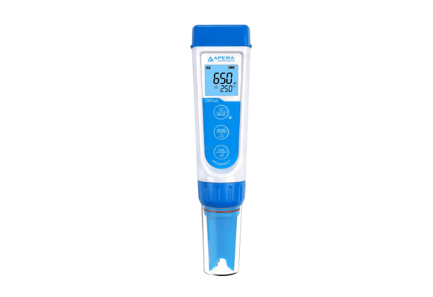 Apera Instruments Premium Series ORP60 Pocket ORP Tester Kit, Replaceable Platinum ORP Probe, 1 mV/±0.2% F.S Accuracy, ±1000 mV Range