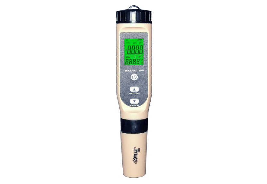 Divolight 4-in-1 Digital pH/ORP / H2 / Temp Meter with ATC, 0.01 Resolution High Accuracy Hydrogen Concentration Tester for Drinking