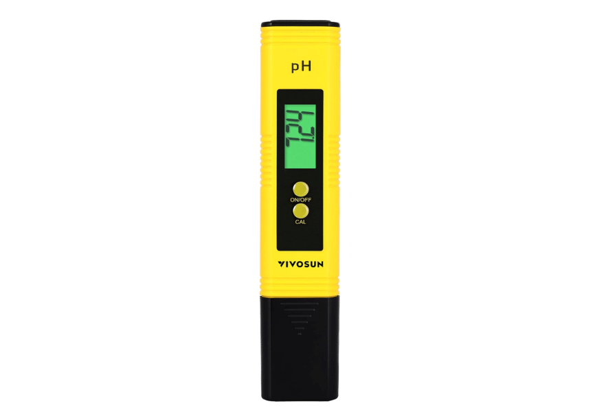 VIVOSUN Digital pH Meter 0.01 Accuracy Pen Tester for Water Hydroponics | ±0.01 pH Accuracy, ATC, Auto Calibration, Backlit LCD, Memory