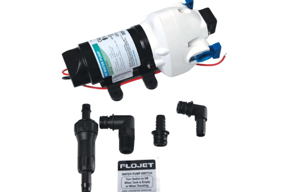 Flojet 03526-144A Triplex Diaphragm Automatic Water System Pump, 2.9 GPM 50 PSI,