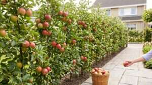 apple tree hedgerow