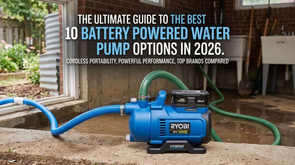 best battery powered water pump
