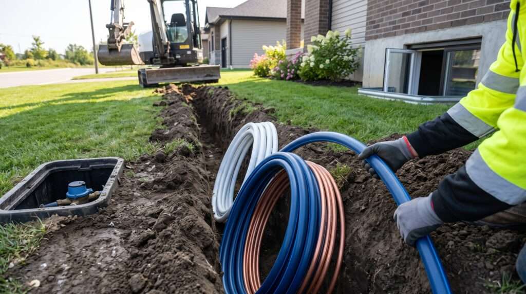 best pipe for underground water line