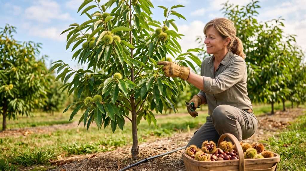 chestnut trees
