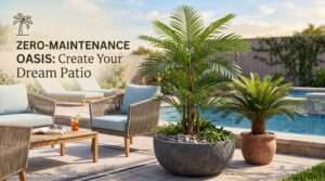 fake outdoor palm trees