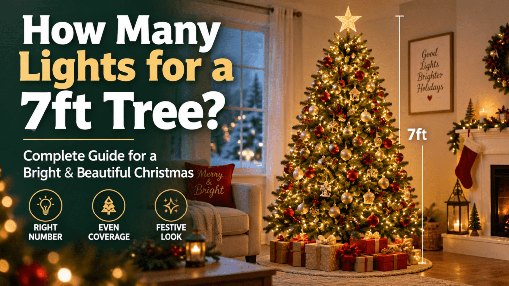 how many lights for a 7ft tree
