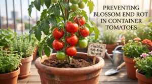 preventing blossom end rot in container tomatoes