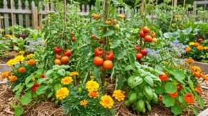what to plant with tomatoes to keep bugs away