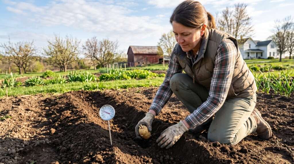 when to plant potatoes in michigan