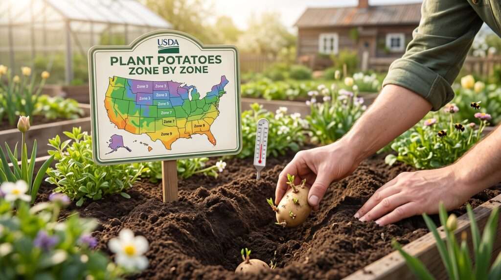 when to plant potatoes zone