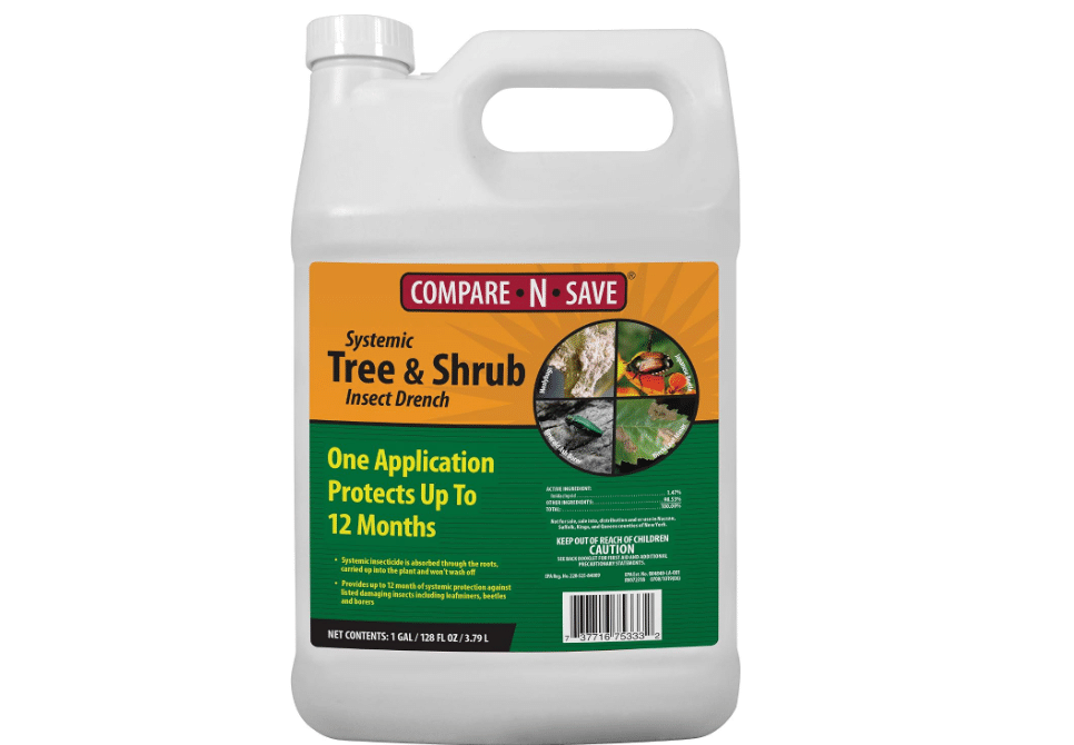 Compare-N-Save Systemic Tree and Shrub Insect Drench + Jobe's Fertilizer Spikes for Trees & Shrubs