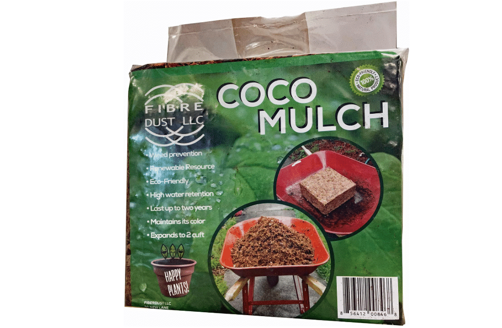 
FibreDust 17 lbs Coconut Coir Mulch - 4KG Pack of 2-100% Natural Coconut Husk - Shredded and Cut Pieces - Great Ground Cover - Helps in Retention