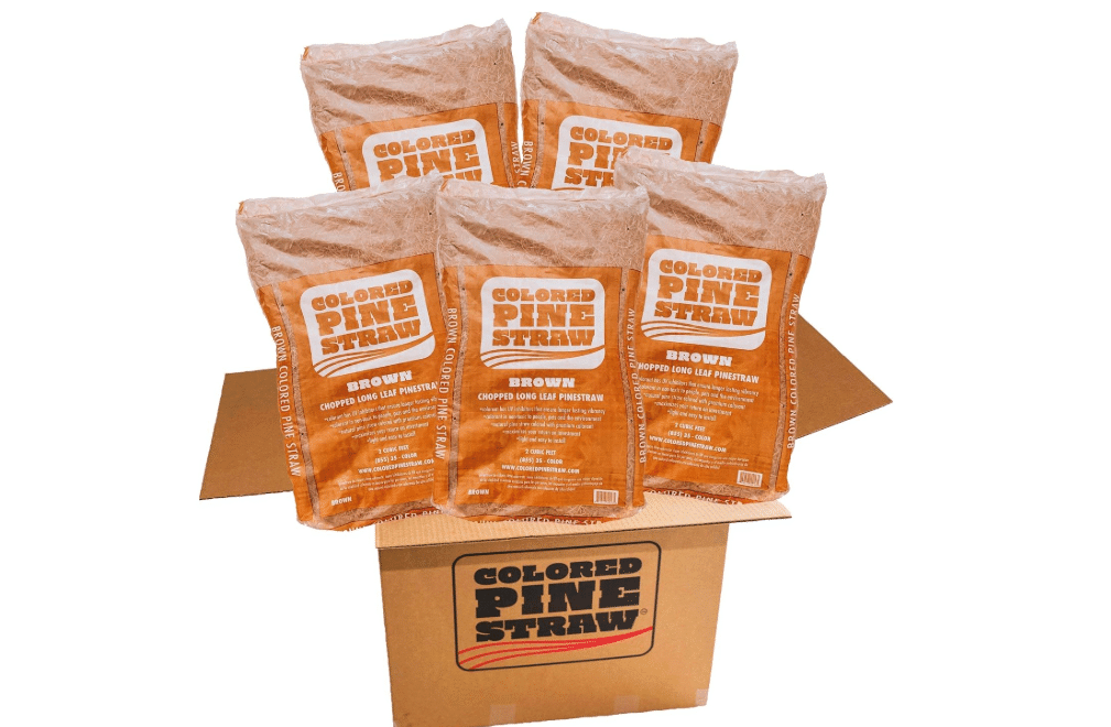 
Longleaf Pine Straw - Mulch - Colored Brown - 5 Bags per Box 100-140 Sq