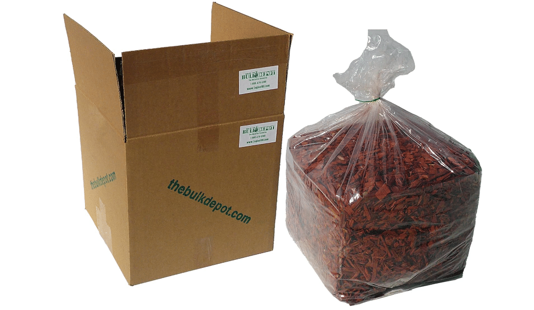 
MIGHTY109 Raging Red Colored Wood Chip Mulch - 42 Quarts | Colored Landscape Mulch