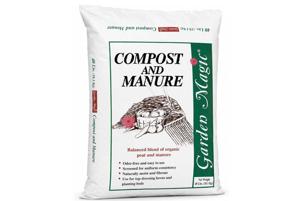 
Michigan Peat Garden Magic Odor-Free Compost & Manure Blend, 40 lb | Outdoor Lawn and Gardeniing Mixture with Nutrients and Minerals for Soil Potting