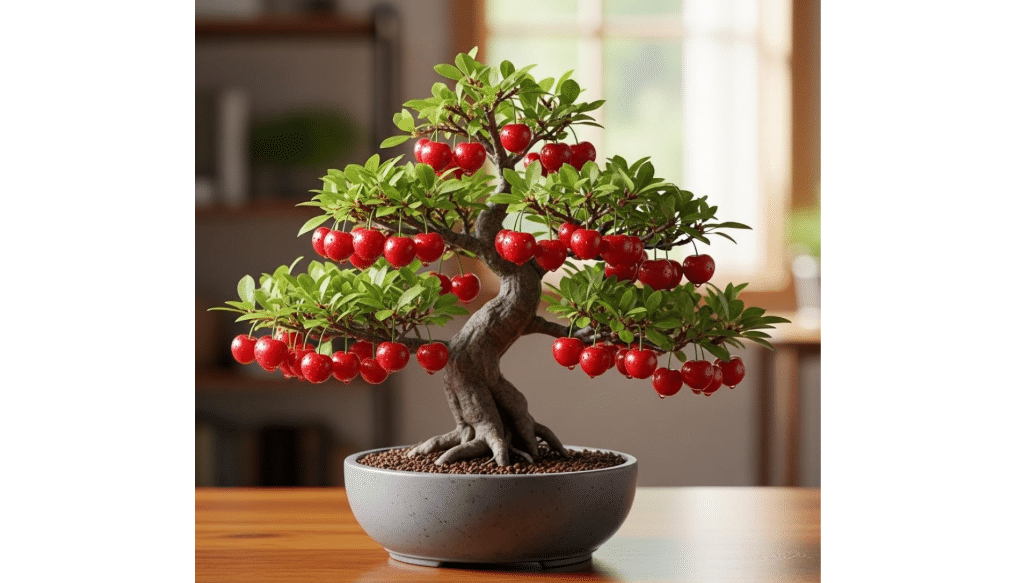 20 Bonsai Dwarf Cherry Tree Seeds | Indoor or Outdoor Fruit Tree | Made in USA, Ships