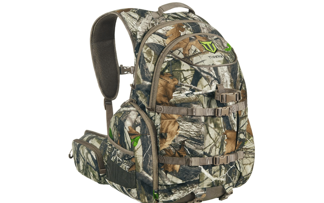 TIDEWE Hunting Backpack for Men, 40L Camo Hunting Pack for Deer Hunting | Rain Cover Included, Silent Fabric, 40L Storage, Rifle & Bow Carry System