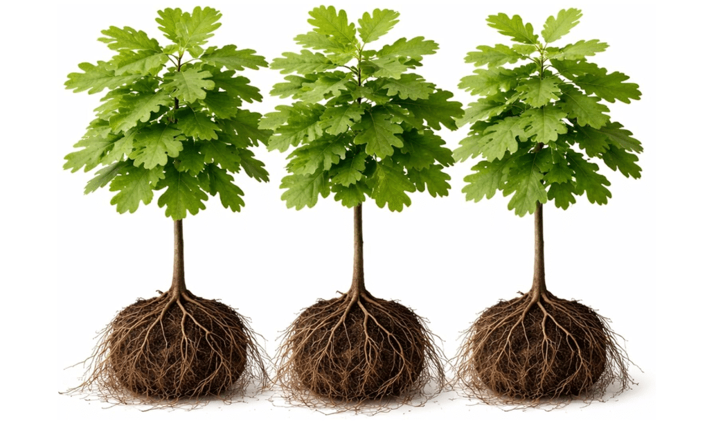 3 White Oak Trees for Planting – Quercus alba – Fast Growing Shade Trees – Hardy Landscape Oaks with Beautiful Fall Color