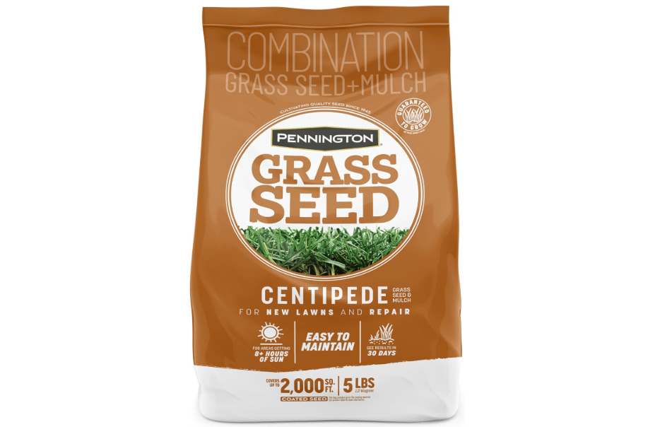 Pennington 100532365 Centipede Grass Seed & Mulch 5 LB, Black Label | Grass seed full sun, southern lawn grass seed 