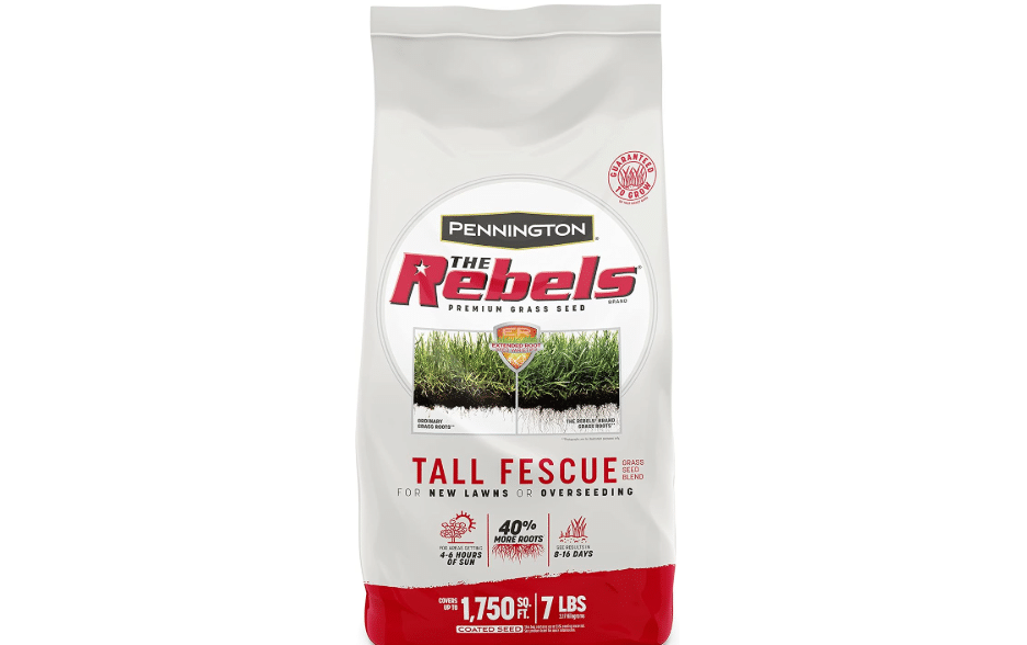  Pennington The Rebels Tall Fescue Grass Seeds for Lawn, 7 lb | Grass Seed Shade, Shade Tolerant Grass, 4 to 6 Hours of Sunlight, Heavy Traffic