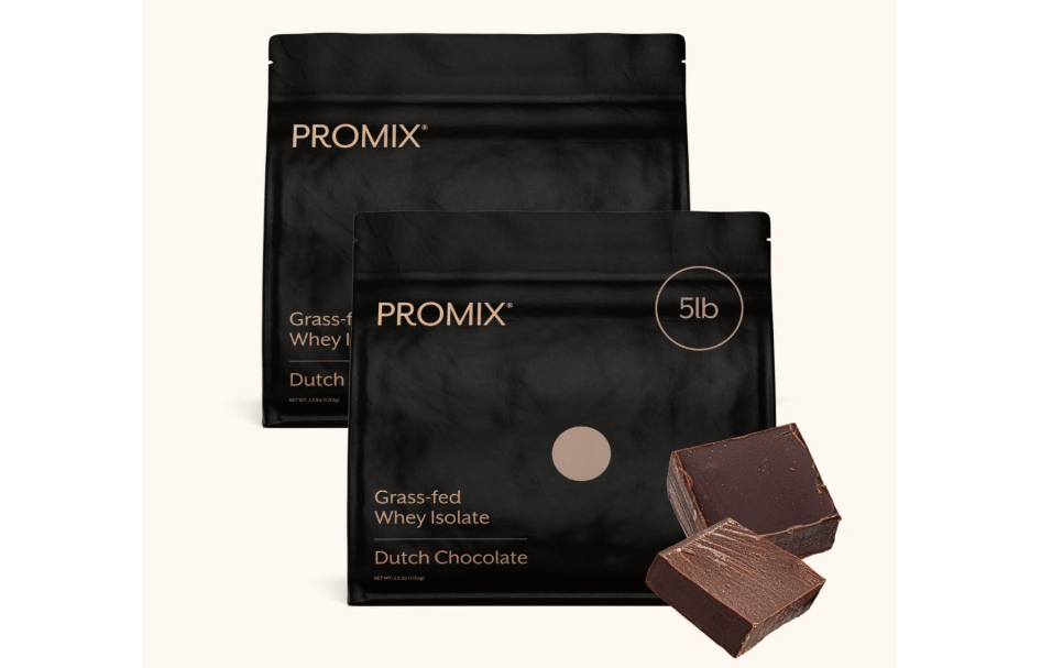 ProMix Nutrition Whey Protein Isolate Powder, Chocolate - 5lb | Grass-Fed Whey Protein Isolate Powder for Low-Carb Post-Workout Muscle Recovery,