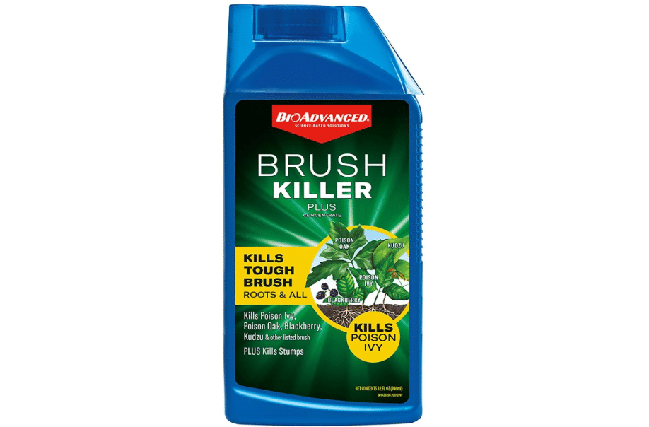  BioAdvanced Brush Killer Plus Concentrate - Mix & Spray - Kills Tough Brush like Poison Ivy and Kudzu - Visible Results in 1-6 Weeks - Rainproof