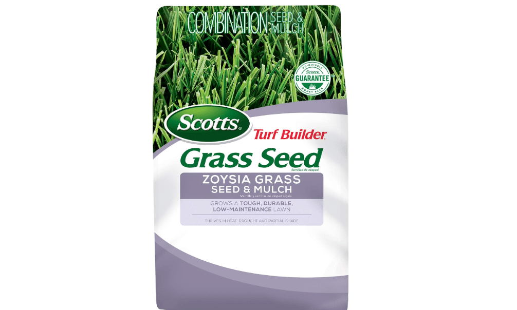 
Scotts Turf Builder Grass Seed Zoysia Grass Seed and Mulch, 5 lb. - Full Sun and Light Shade - Thrives in Heat & Drought - Grows a Tough, Durable