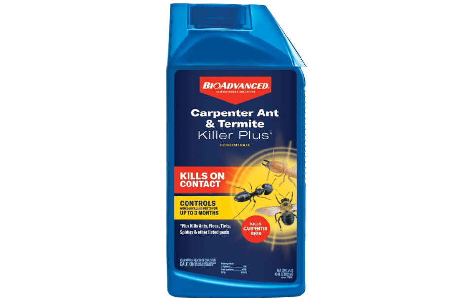  BioAdvanced Carpenter Ant & Termite Killer Plus Concentrate - 40 oz Bottle | Kills 75+ Listed Insects - Outdoor Insect Control
