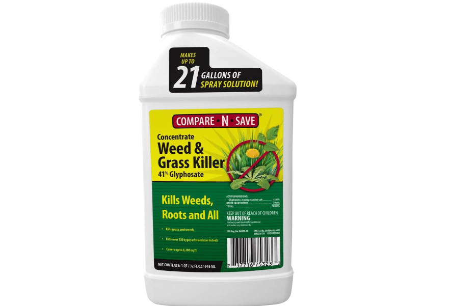 Compare-N-Save Concentrate Glyphosate Concentrate Grass & Weed Killer Herbicide, 32-Ounce
