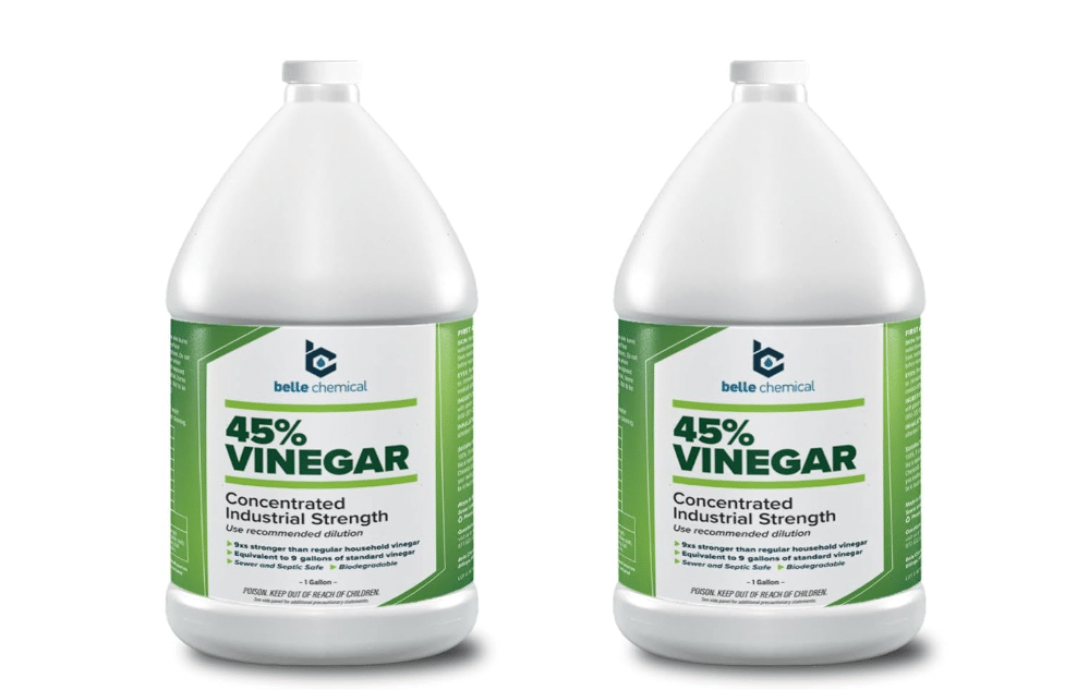 45% Pure Vinegar - Concentrated Industrial Grade (2-Gallons)