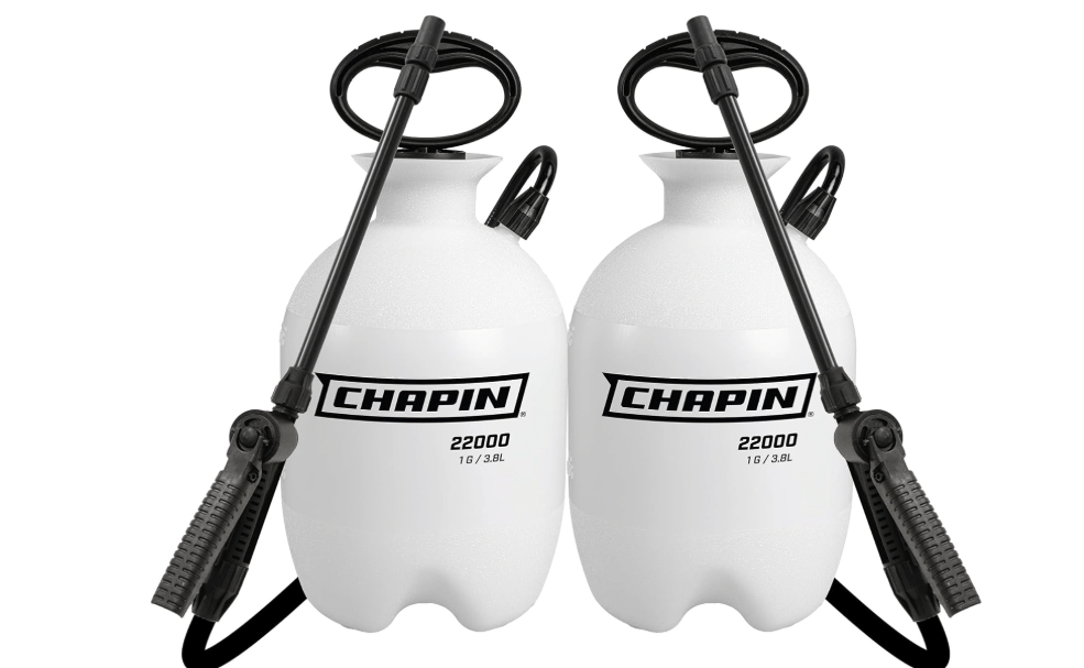 CHAPIN 22000 1-Gallon Pump Sprayer for Lawn, Garden & Weeds, 2-Pack | Two easy-fill sprayers for everyday lawn and garden care, with adjustable
