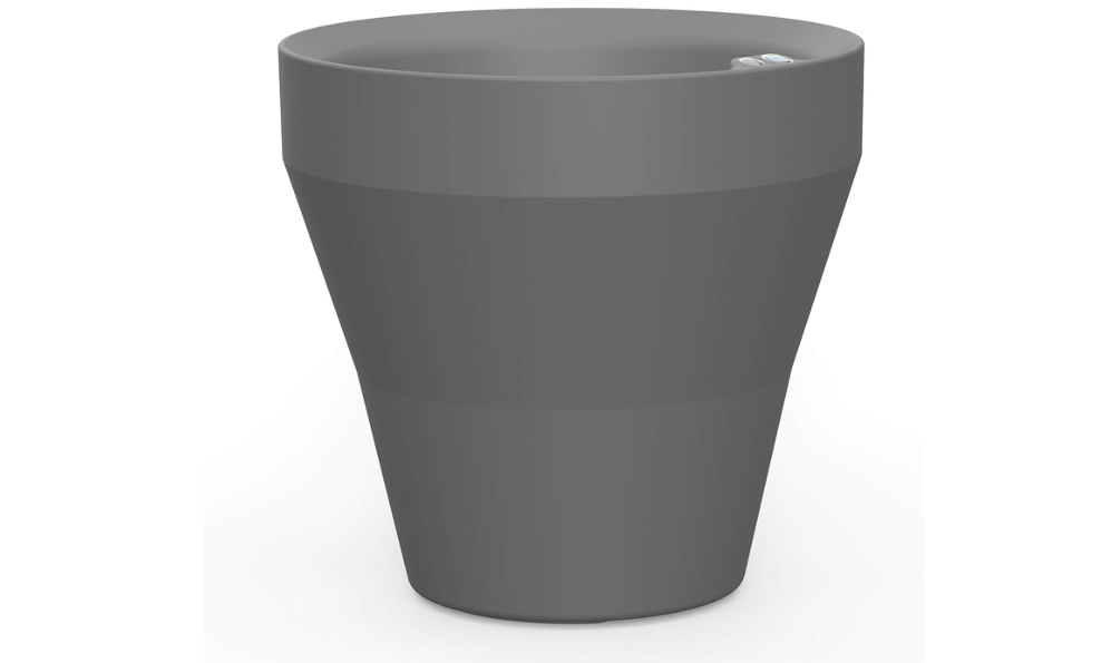 
Crescent Garden TruDrop Rim Modern Self Watering Planter with Water Level Indicator, Indoor/Outdoor Weather-Safe Round Plant Pot, Grow Healthy Plants