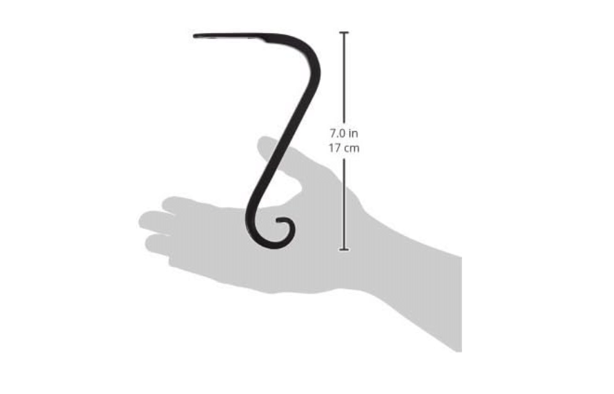 Panacea 89405 Forged Angled Wall Bracket, Black