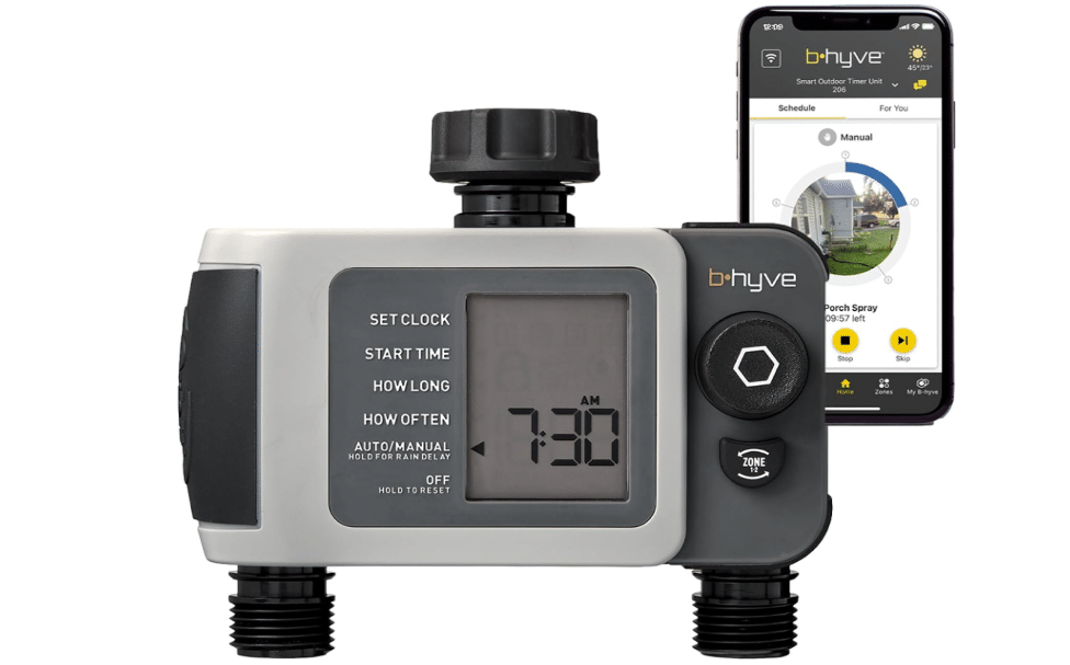 Orbit B-hyve XD 2-Port Smart Hose Watering Timer - Features Dual Outlet Irrigation Control - App Controlled Watering Timer with Bluetooth - Weatherproof