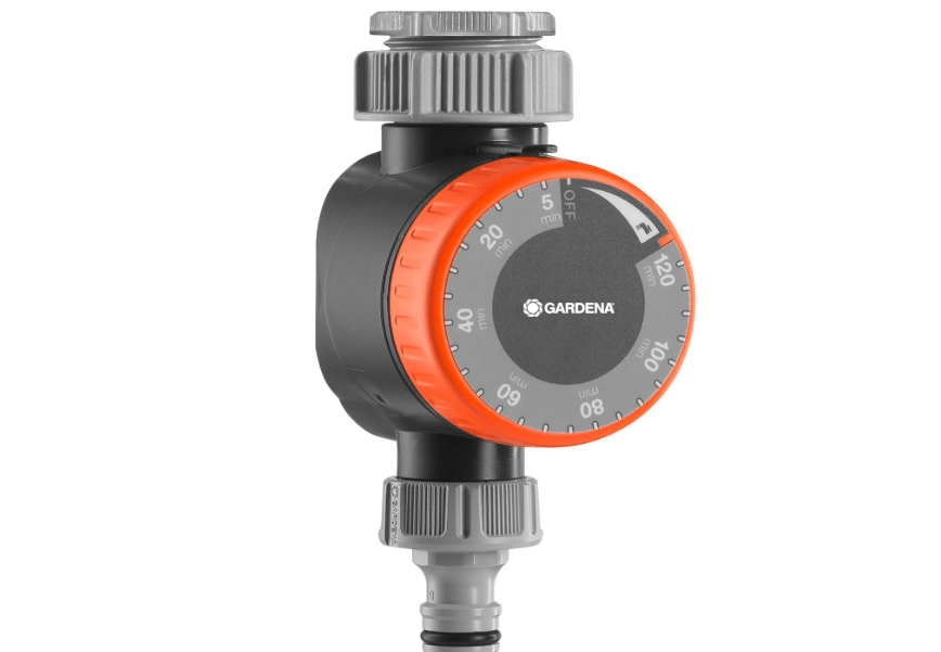 Gardena Water Timer: Automatic Timer for faucets 26.5 mm (3/4 inch) or 33.3 mm (G1), Flexible Watering time (5-120 min), Easy Insertion Thanks