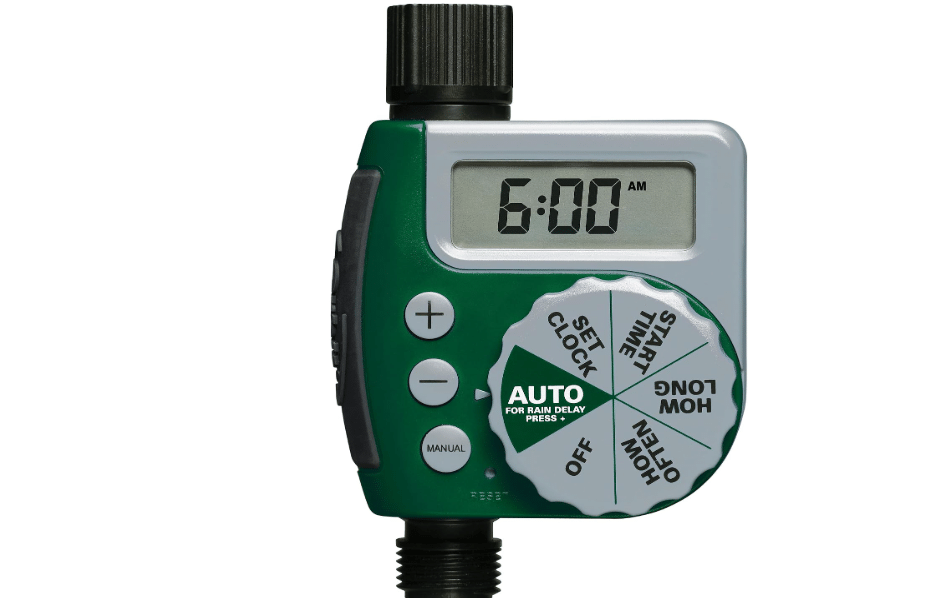 Orbit Programmable Digital Hose Watering Timer - 1 Outlet - Battery Powered - with LCD Screen - Built-in Rain Delay - Water-Resistant - 62061