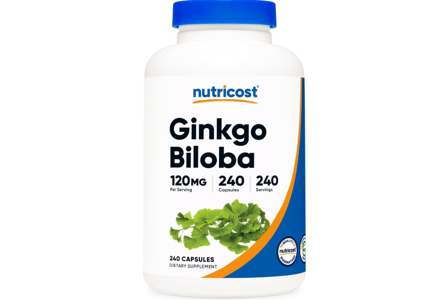 Nutricost Ginkgo Biloba 120mg, 240 Capsules, Extra Strength, Gluten Free | GMO-Free