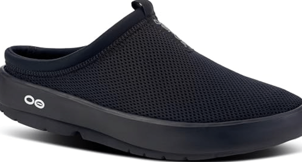 OOFOS OOcoozie Unisex Sport Mules Slippers - Lightweight Recovery Footwear Reduces Stress on Feet, Joints & Back Machine