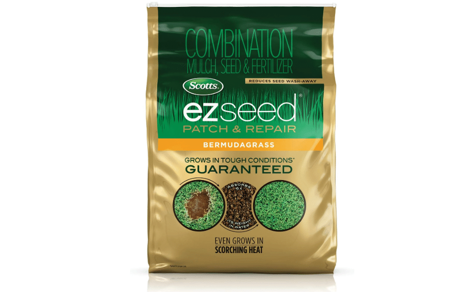 Scotts EZ Seed Patch & Repair Bermudagrass, 20 lbs. | Combination Mulch, Bermudagrass Seed and Fertilizer for Repairing Bare Spots